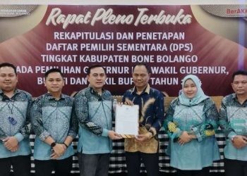 KPU Kabupaten Bone Bolango menetapkan Jumlah Daftar Pemilih Sementara (DPS) yakni 123.057 pada Pilkada 2024.