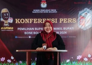 Ketua KPU Bone Bolango, Sutenti Lamuhu dikonfirmasi Senin sore (26-8-2024).