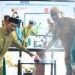 BUpati Gorontalo, Nelson Pomalingo bersama Pj Gubernur Gorontalo, Rudy Salahudin saat lounching Lapak Sate. (Foto:Istimewa)