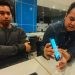 Pengacara Korban dugaan Kasus penipuan eks pejabat Pemprov Gorontalo Adi Setiyanto (kanan) bersama kliennya yang juga korban Willy Ajami (kiri). (Foto Putra/Gopos)