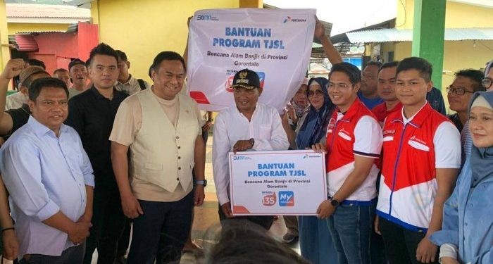 PT Pertamina (Persero) melalui PT Pertamina Patra Niaga Sulawesi dengan program Pertamina Peduli menyalurkan bantuan ke wilayah Gorontalo untuk korban banjir senilai 400 juta rupiah.