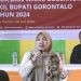 Anggota KPU Kabupaten Gorontalo, Agustina BIlondatu saat memberikan materi dalam sosialisasi di Kecamatan Batudaa Pantai. (Foto: Istimewa)