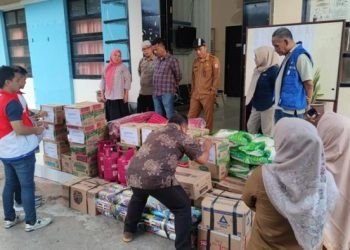Pertamina Patra Niaga Sulawesi turut menyalurkan bantuan kepada warga korban banjir bandang di Bone Bolango yang diserahkan melalui kantor Camat Bone Pantai, Selasa (27/8/2024)