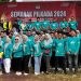 Kirab Pilkada dalam rangkaian Semarak Pilkada 2024 digelar di Desa Molombulahe, Kecamatan Paguyaman, Boalemo, Sabtu (14/9/2024).(Foto KPU)