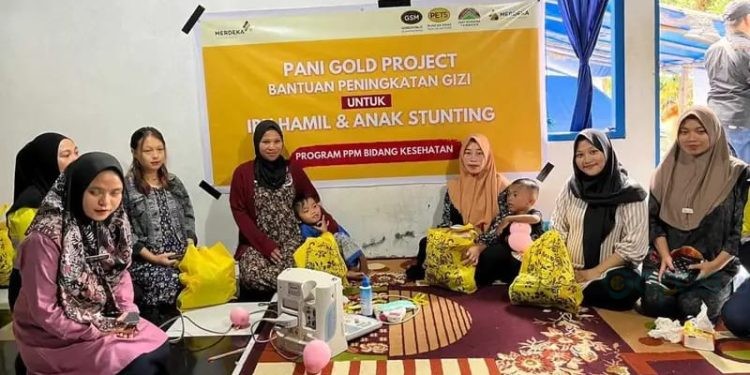 Program peningkatan gizi bagi ibu hamil dan anak balita khususnya anak stunting di Desa Hulawa, Kecamatan Buntulia, Kabupaten Pohuwato oleh Pani Gold Project