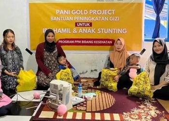 Program peningkatan gizi bagi ibu hamil dan anak balita khususnya anak stunting di Desa Hulawa, Kecamatan Buntulia, Kabupaten Pohuwato oleh Pani Gold Project