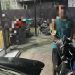 Tersangka pencurian sepeda motor saat diamankan di Polsek Dungingi, Kota Gorontalo.
