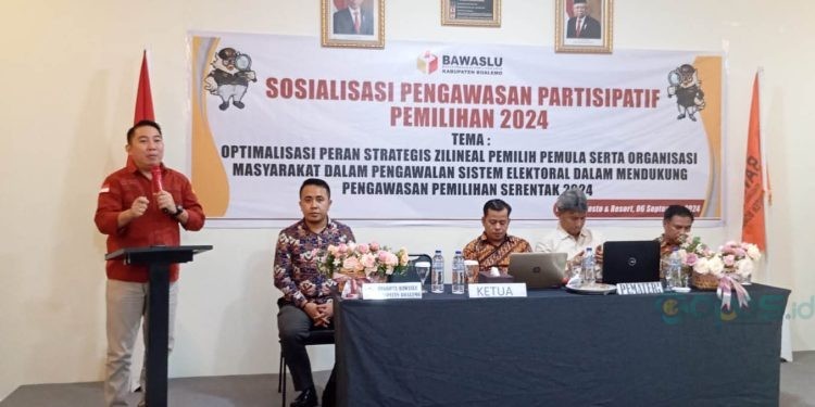 sosialisasi pengawasan partisipatif di Cabana Resort Boliyohutuo, Jumat (06/09/2024)