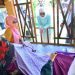 Ketua Dekranasda Provinsi Gorontalo Djoewiati Kentjana Soebrata saat mengunjungi kelompok perajin karawo Nirwana di Desa Bubohu, Kabupaten Gorontalo, Kamis (5/9/2024). (Foto : Mila)