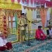 Bupati Pohuwato Saipul Mbuinga saat memberikan sambutan pada peringatan Maulid Nabi Muhammad SAW 1446 H di Masjid Agung Baiturrahim Pohuwato, Sabtu (15/9/2024) (Foto Yusup Gopos)