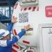 QR Code ditempel di bagian sisi belakang badan tangki dan sisi pintu mobil tangki oleh Pertamina Patra Niaga Sulawesi untuk mengetahui apakah mobil tangki tersebut terafiliasi Pertamina atau tidak.(Foto Pertamina)