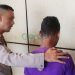 CA (37) asal Kecamatan Tapa, Kabupaten Bone Bolango resmi ditahan polisi karena tega mencabuli adik iparnya sendiri.(Foto Putra/gopos)