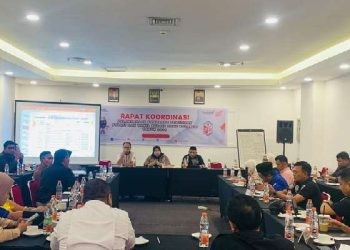 Rapat Koordinasi Pelaksanaan Kampanye Pilkada 2024 di Hotel Fox, Gorontalo.