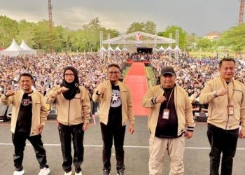 Gebyar Pengawasan yang digelar Bawaslu Provinsi Gorontalo di Stadion Merdeka, Kota Gorontalo, Sabtu (12/10/2024).