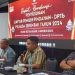 Ketua KPU Provinsi Gorontalo Sophian Rahmola bersama Anggota KPU Provinsi Gorontalo, Risan Pakaya dan Roy Hamrain Membuka Kegiatan Rapat Koordinasi Penyusunan Daftar Pemilih Pindahan (DPTb) Pilkada Serentak Tahun 2024 bertempat di Oceana Rasto & Resort, Selasa (8/10/2024). 