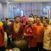 Pj Gubernur Gorontalo, Rudy Salahudin, bersama Pj Wali Kota Gorontalo, Ismail Madjid, dan Kepala Perwakilan Bank Indonesia Provinsi Gorontalo, Dian Nugraha, menyaksikan pameran aneka produk kerajinan UMKM pada HACF 2024
