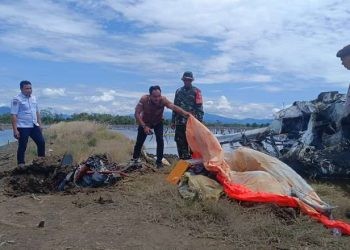 TNI-Polri Gerak Cepat Evakuasi Korban Pesawat Perintis SAM AIR di Pohuwato