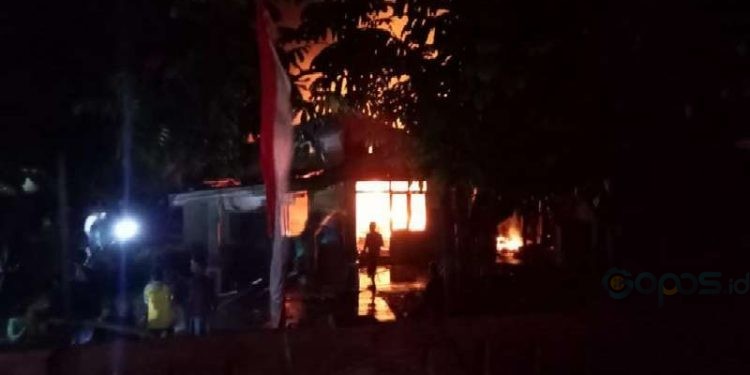 Satu Rumah di Paguat Ludes Terbakar