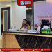 Ketua DPRD Kota Gorontalo Irwan Hunawa yang menjadi peserta yudisium gelombang pertama TA 2024/2025 saat menyampaikan pesan dan kesan selama mengenyam pendidikan di Universitas Bina Taruna (UNBITA) Gorontalo.(Foto UNBITA)