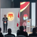 Ketua KPU Gorut Sofyan Jakfar saat membuka debat perdana, bertempat di Graha Anbril Kwandang, Senin malam (28/10/2024).