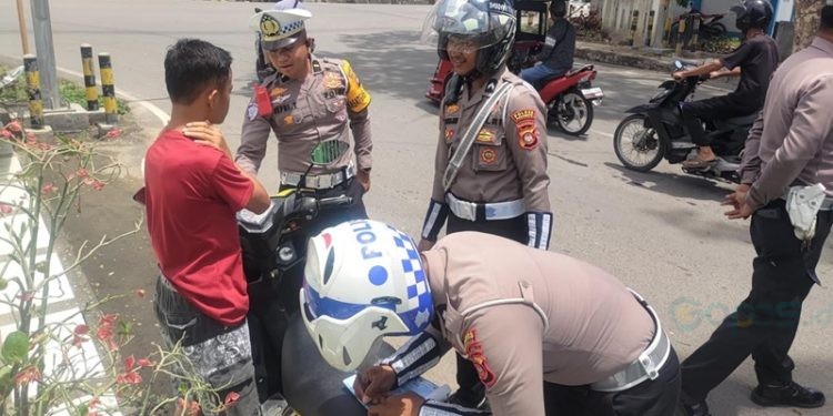 Hari ke Sembilan Operasi Zebra, Polres Pohuwato Jaring Ratusan Kendaraan
