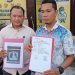 Suami koban, Nanang Masaudi bersama kuasa hukumnya Ali Rajab menyambangi polresta gorontalo kota