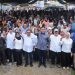 Ketua DPW Partai NasDem Gorontalo Rachmat Gobel turun langsung pada kampanye pasangan calon Gubernur dan Wakil Gubernur Gorontalo Tonny Uloli dan Marten Taha di Kabupaten Gorontalo Utara, Jumat (11/10/2024)