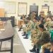 BKPP saat audiensi dengan tenaga honorer Satpol PP dan petugas Damkar Kota Gorontalo terkait formasi perekrutan CASN khsusunya PPPK, Rabu (2/10/2024). (Foto Rama/Gopos)