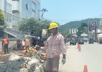 Proyek lanjutan pembangunan kanal tanggidaa yang berada di Kota Gorontalo.