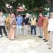Kunjungan kerja komisi III dekot di tiga lokasi bencana longsor,  Senin (7/10/2024).(foto Rama/Gopos)