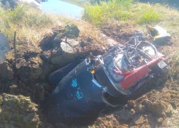 Salah satu bagian pesawat Twin Otter milik SAM Air yang jatuh di wilayah Marisa, Pohuwato, Gorontalo.(Foto Istimewa)