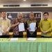 PJ Wali Kota Gorontalo, Ismail Madjid, menandatangani perjanjian kerja sama dengan PT. (BMT) untuk penyediaan layanan pembayaran pajak daerah melalui QRIS GVe-Money.