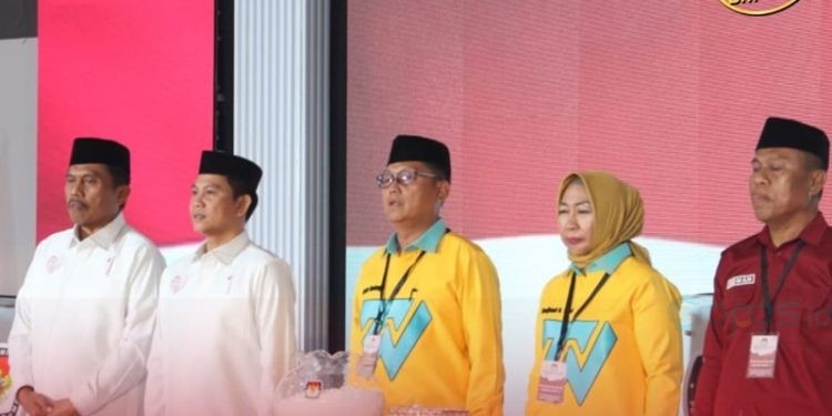 Debat publik kedua Pilkada Gorontalo Utara sukses digelar, Senin (4/11/2024).(Foto KPU)
