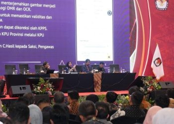 Rakor persiapan pelaksanaan tahapan penghitungan suara, rekapitulasi hasil perolehan suara, dan penggunaan Sistem Informasi Rekapitulasi Elektronik (Sirekap) yang diselenggarakan KPU RI di Hotel Pullman, Jakarta, 31 Oktober-2 November 2024.