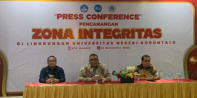 Launching Zona Integritas UNG di Hotel Damhil (Selasa/12/11/2024) Foto Rama/Gopos