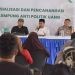 Katib Pengurus Wilayah Nahdlatul Ulama Provinsi Gorontalo K.H. Abdullah Aniq Nawawi, Lc. M.A. pada Sosialisasi dan Pencanangan Kampung Anti Politik Uang yang dilaksanakan pada Rabu, 13 November 2024 di Cafe Sera Kelurahan Limba UI