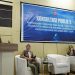 Pjs Bupati Bone Bolango, Budiyanto Sidiki saat memberikan sambutan pada Penyusunan Dokumen Kebijakan Strategis Daerah Penyelenggaraan Sistem Penyediaan Air Minum (Jakstrada SPAM) Tahun 2025 – 2029 di Aula Bappeda Litbang Bone Bolango, Jumat (15/11/2024). (F. Onal/Prokopim)