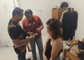 Satuan Reskri Polres Gorontalo Kota saat mengungkap kasus TPPO melalui aplikasi MiChat di Kota Gorontalo.