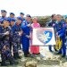 Direktur Polairud Polda Gorontalo, Kombes Pol Saiful Alam,SH, SIK, MH  bersama personelnya. (foto.istimewa)