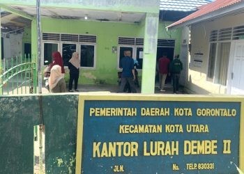 Kantor Kelurahan Dembe II, Kecamatan Kota Utara saat ditinjau Anggota DPRD Kota Gorontalo dalam masa reses,  Kamis (14/11/2024) (Foto Rama/Gopos)
