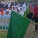 Pj Sekda Kabupaten Goorntalo, Haris Tome saat melepas peserta jalan sehat pencanangan Milad Muhammadiyah, Rabu (06/11/24).