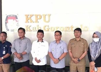 Kunjungan Penjabat Sementara Bupati Gorontalo, Syukri Botutihe di KPU Kabupaten Gorontalo