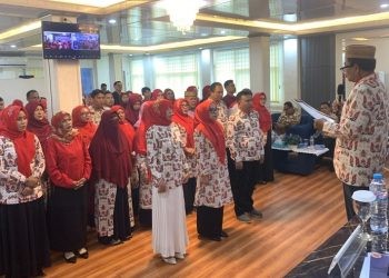 Suasana pelantikan DPD ADRI Gorontalo yang digelar di aula UNBITA Gorontalo.(Foto UNBITA)