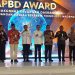 Pj Wali Kota Gorontalo, Ismail Madjid menerima penghargaan APBD Award.