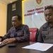 Aspidsus Kejati Gorontalo Nursurya (kiri) saat memberikan keterangan pers terkait kasus dugaan korupsi proyek Kanal Tanggidaa, Kamis (5/12/2024). (Foto Rama Gopos)