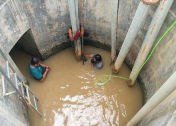 Perbaikan Pipa Air Baku PDAM Muara Tirta Kota Gorontalo.