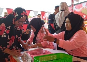 Dokumentasi simulasi pemungutan suara di TPS Boalemo beberapa waktu lalu.(Foto dok KPU)