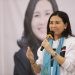 Wakil Menteri Pemberdayaan Perempuan dan Perlindungan Anak (KemenPPPA) Republik Indonesia, Veronica Tan saat melakukan kunjungan kerja di Desa Ayula Selatan, Kecamatan Bulango Selatan, Bone Bolango, Senin (9/12/2024). (Foto Adit/Prokopim)