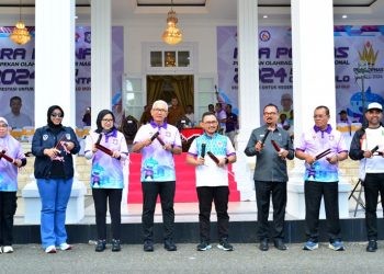 Pembukaan Pra Popnas Wilayah V yang dilaksanakan di Gorontalo, Senin (2/12/2024).(Foto Nova Diskominfotik)