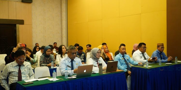 Enam pejabat di lingkungan Pemerintah Kabupaten Bone Bolango mengikuti seleksi terbuka Jabatan Pimpinan Tinggi Pratama (JPT) Sekretaris Daerah, Kamis, (5/12/2024). (Foto Onal/Prokopim)